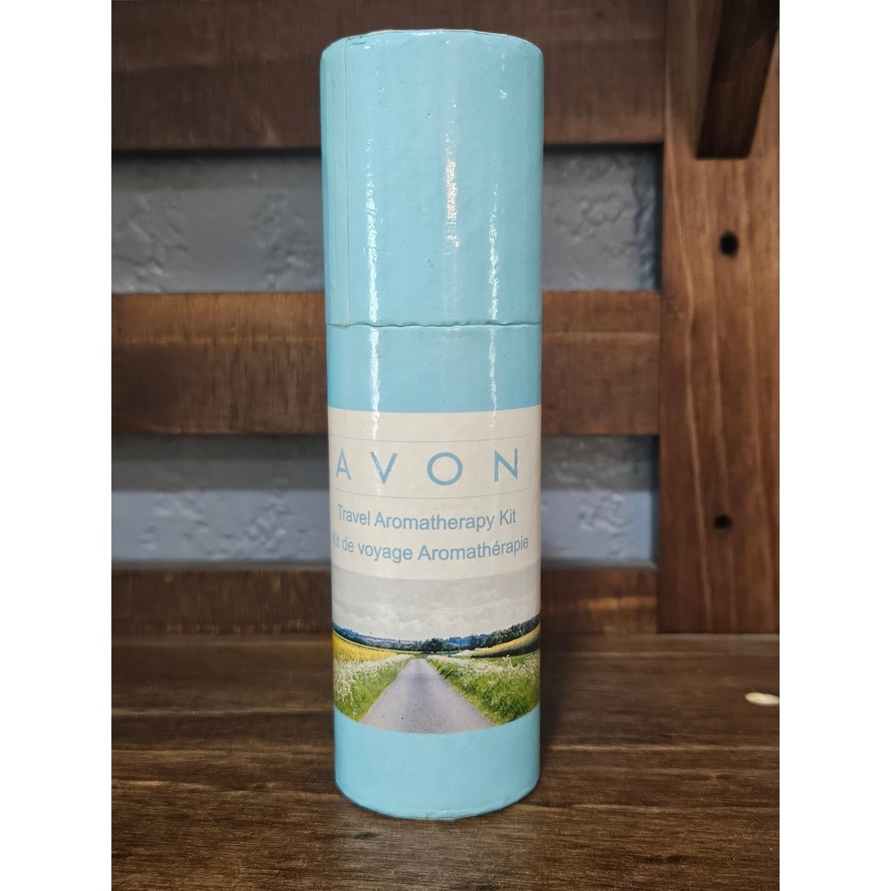 Avon Travel Aromatherapy Kit Geranium Lemon Incense Set Vintage 2005 Blue Tube